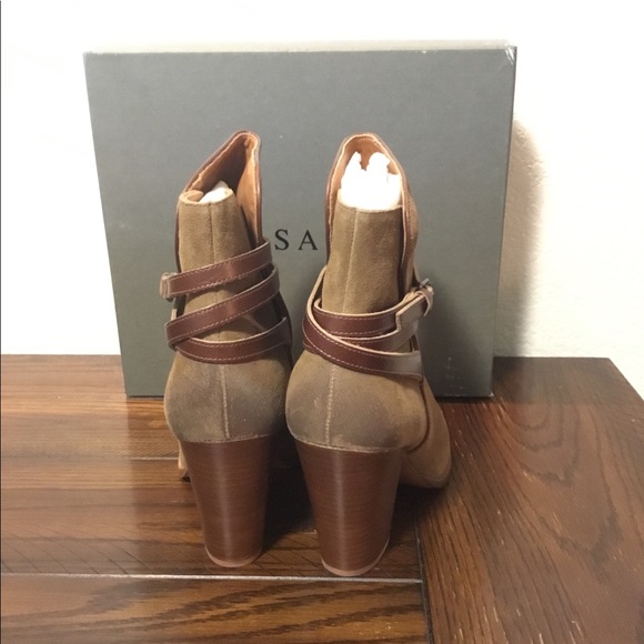 All Saints Straps Eliko Leather Boots Size 41 US/10 NIBox - Picture 5 of 8